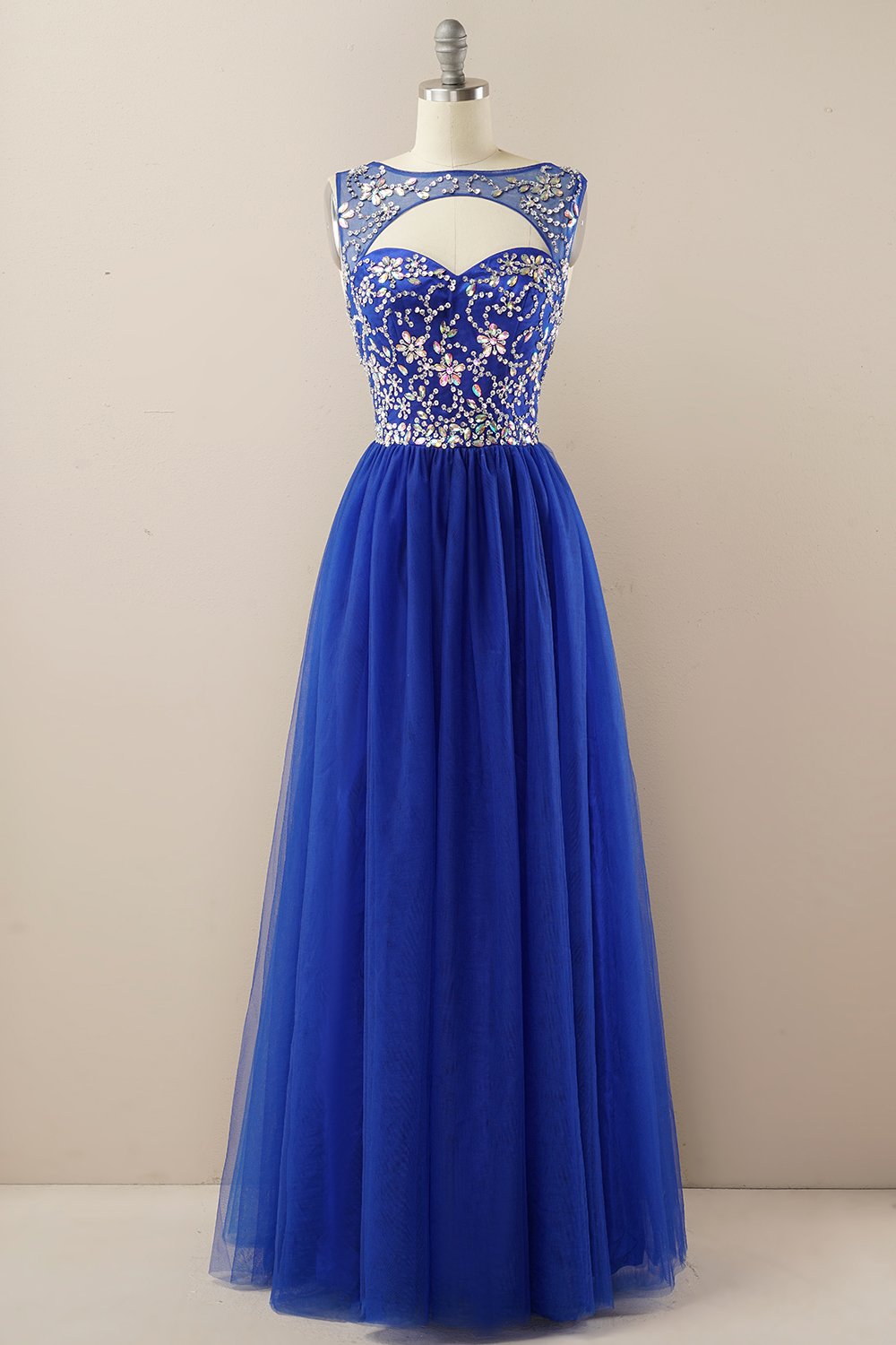 Vestido de baile de tulle de missanga