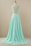 Vestido de baile longo applique