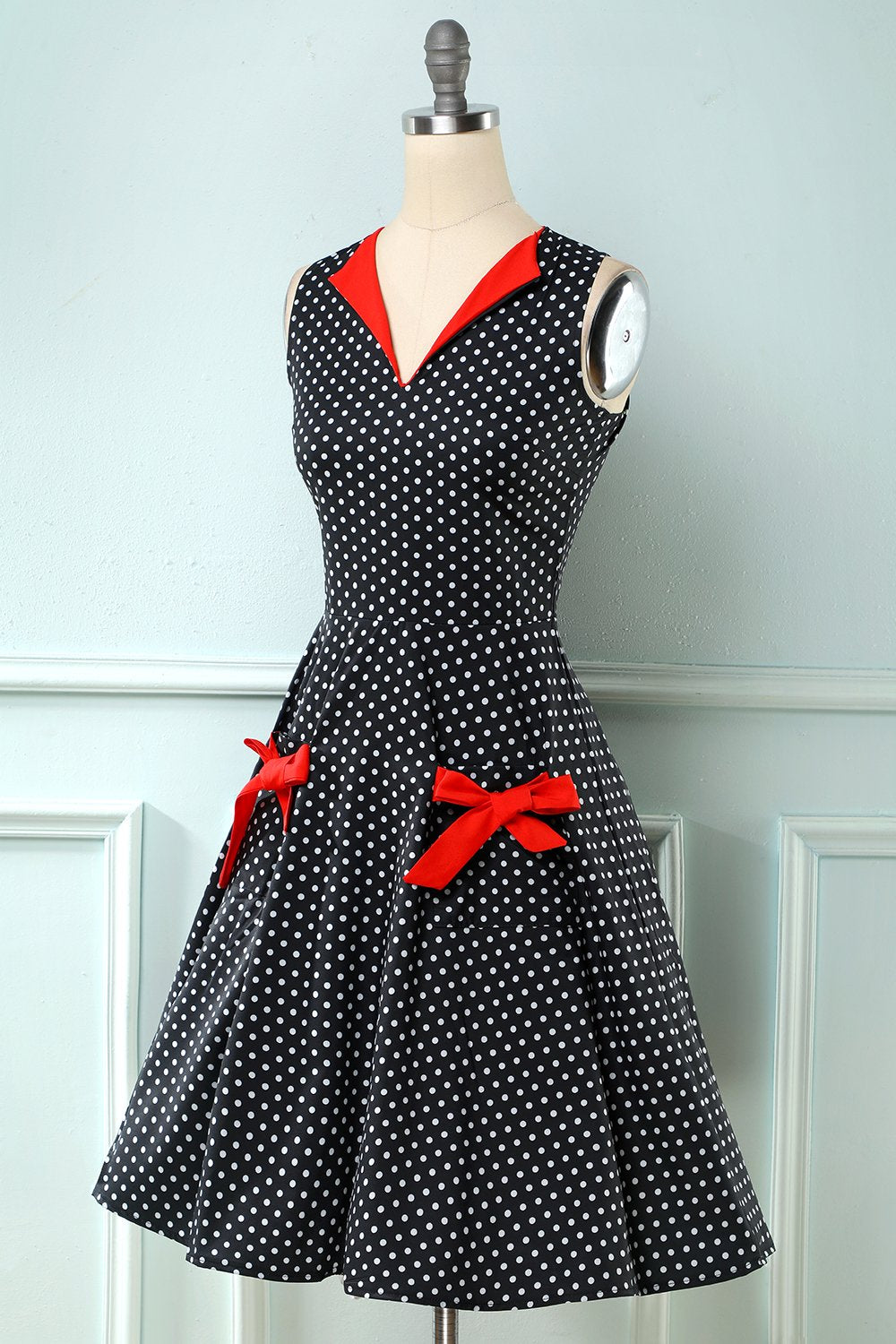Polka Dots 1950 Swing Dress