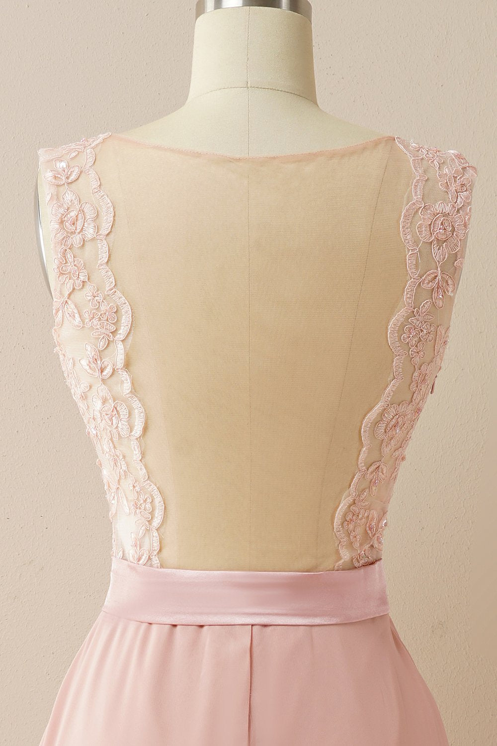 Vestido de baile longo applique