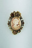 Broche de beleza de strass