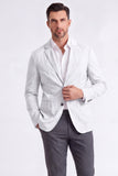 Blazer masculino Sage de lapela com entalhe Sage de um só abotoamento