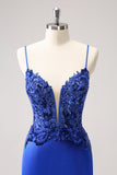 Sparkly Royal Blue Sequin Tight Short Homecoming Dress Com Renda Para Trás