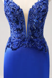 Sparkly Royal Blue Sequin Tight Short Homecoming Dress Com Renda Para Trás