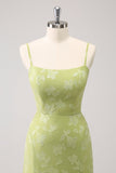 Bordado Verde Sereia Vestido Madrinha com Renda Up Back