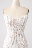 Classy Lace White Vestido de Formatura Curto com Renda-up Costas