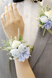 Corsage de pulso elegante Blush Prom para festa de casamento