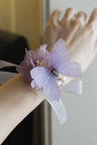 Elegante Purple Butterfly Prom Wrist Corsage para casamento