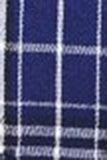 Royal Blue Plaid Peak Lapela Peito Duplo 2 Peças Terno Masculino