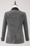 Grey Shawl Lapela Single Breasted Men's Prom Blazer