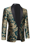 Blazer Masculino Verde Escuro com Bordado