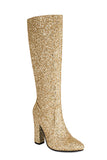 Botas Sparkly Blue High Heel Cowgirl