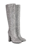 Botas Sparkly Blue High Heel Cowgirl