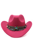 Wide Brim Fedora Cavalheiro Sir Church Vintage Western Cowboy Hat