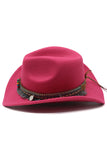 Wide Brim Fedora Cavalheiro Sir Church Vintage Western Cowboy Hat
