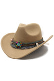 Wide Brim Fedora Cavalheiro Sir Church Vintage Western Cowboy Hat
