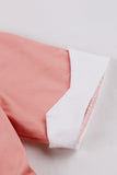 Blush Lapel Neck Uma Linha Vintage Vestido dos anos 1950