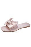 Chinelos Rosa Feminino com Bowknot