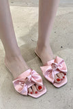 Chinelos Rosa Feminino com Bowknot