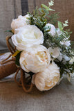 Buquê de casamento artificial rosa