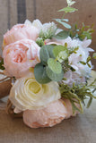 Buquê de casamento artificial rosa