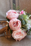 Buquê de casamento artificial rosa