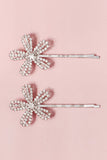 2pcs flor em forma de noiva bangs hairpins