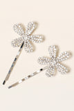 2pcs flor em forma de noiva bangs hairpins