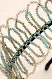 Verde Vintage Bridal Crystal Headband para festa de casamento
