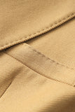 Camel Peak Lapela Longo Casaco Feminino