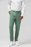 Cinzento Verde Pico Lapela Peito Único 2 Peças Homens Prom Suits