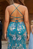Vestido de Baile de finalistas com Lantejoulas de Lantejoulas Preta, tamanho grande e renda aberta nas costas