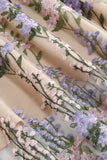 Preto Floral Renda Bordado Mangas Elegante Vestido Vintage