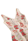 Preto Floral Renda Bordado Mangas Elegante Vestido Vintage