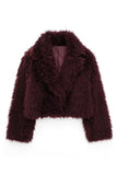 Borgonha Lapela Short Women's Fur Coat