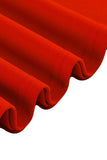 Damasco A-Line V-neck Meia Manga Midi Vestido dos anos 1950