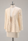 A-Line Champagne Chiffon 2-Piece Mãe do Vestido da Noiva