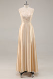 A-Line Champagne Chiffon 2-Piece Mãe do Vestido da Noiva