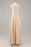 A-Line Champagne Chiffon 2-Piece Mãe do Vestido da Noiva