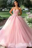 Rosa Ball Gown Strapless Appliqued Long Quinceanera Dress