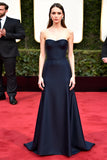 Sereia da Marinha Strapless Ruched Gala Dress