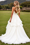 Marfim De Baile/Princesa Sweep/Brush Trem Vestido de Noiva