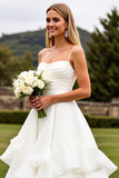 Marfim De Baile/Princesa Sweep/Brush Trem Vestido de Noiva