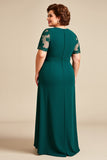 Vestido Mae Noiva Pinheiro Tamanhos Grandes Mangas Curtas