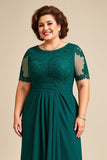 Vestido Mae Noiva Pinheiro Tamanhos Grandes Mangas Curtas