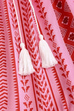 Cabeçada Floral Azul Branco Linha-A Vestido Verão com Fenda