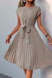 Verde Flores Linha-A Midi Vestido de Verão