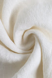 Vestido de Verão Branco Decote em V Longo Linha-A