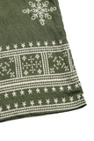 Vestido Verão com Faixa Verde Exército Macacão Estampado Sem Alças