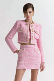 Rosa 2-Piece Tweed Short Homecoming Outfits